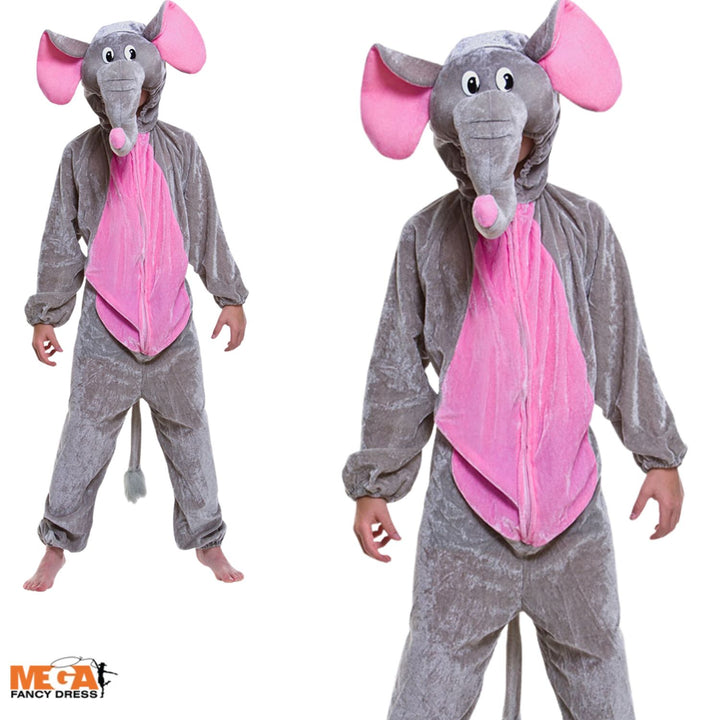 Kids Elephant Zoo Jungle Animal Costume