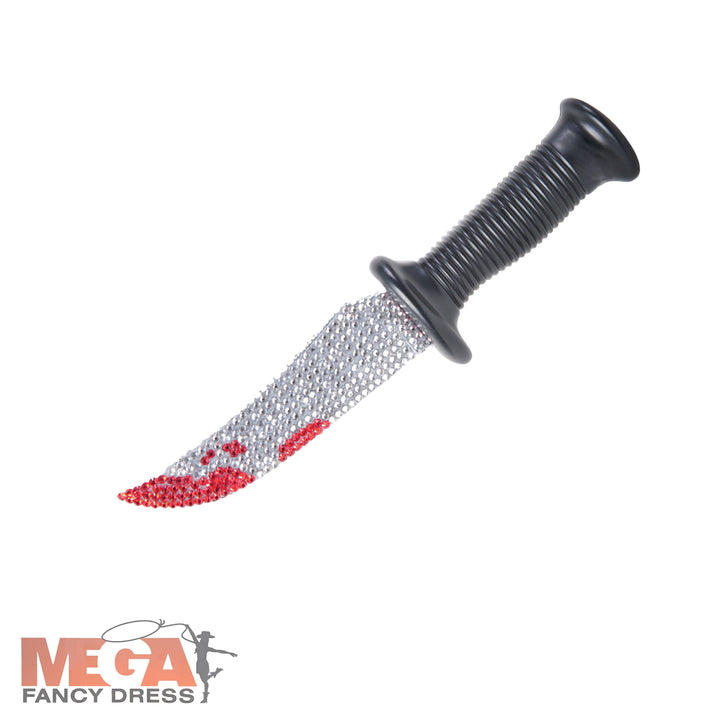 Rhinestone Scream GhostFace Bling Knife