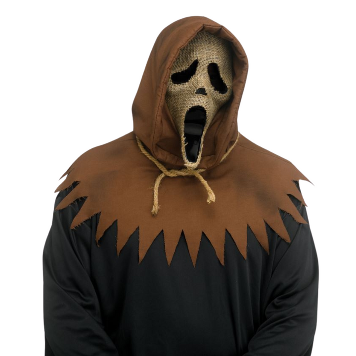 Licensed Ghost Face Scream Scarecrow Face Mask Halloween Accessory