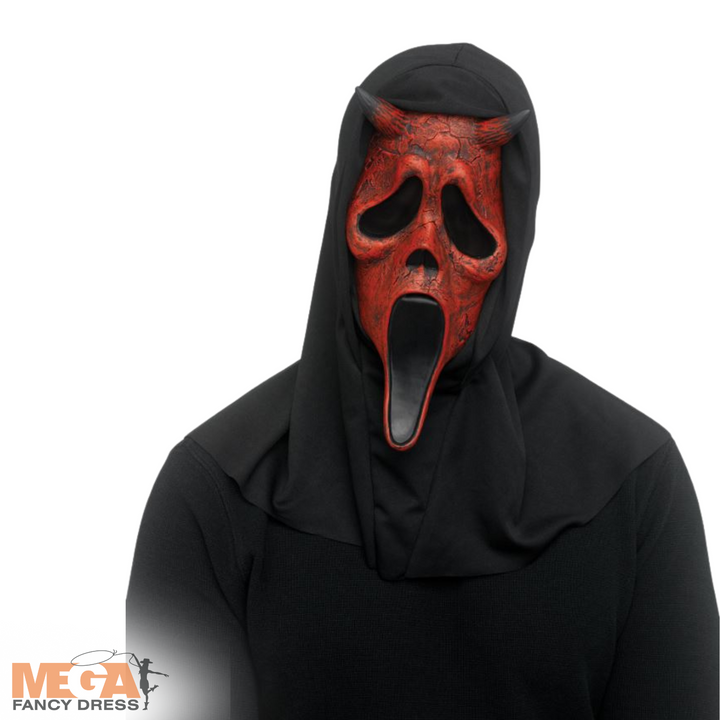 Licensed Scream Aged Devil Mask Adults Halloween Accessory