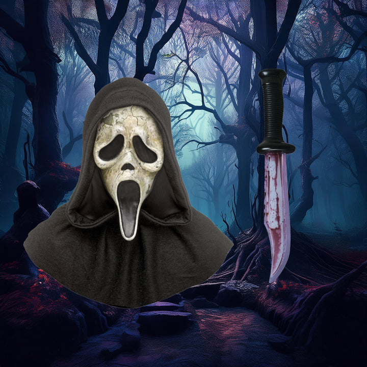 GhostFace Deluxe Scream Halloween Horror Mask