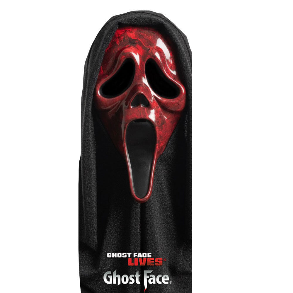 GhostFace Scream Marbled Mask Red