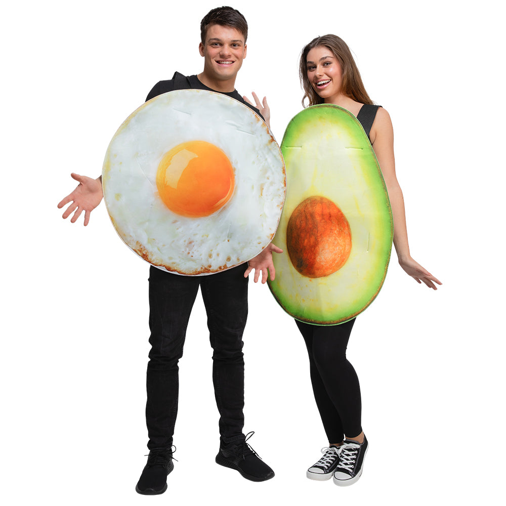 Funny Fried Egg Adults Novelty Food Fancy Dress Costume