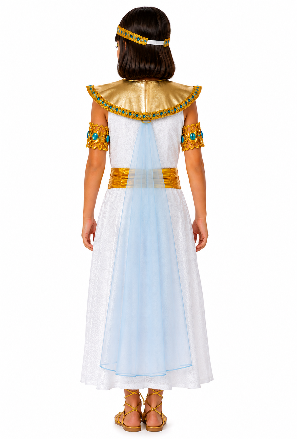 Girls Egyptian Queen Kids Historical Fancy Dress Costume