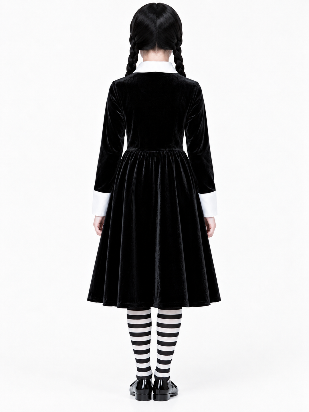 Girls Gothic Schoolgirl Fancy Dress Costume