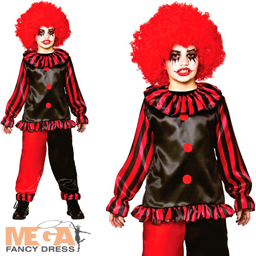 Boys Evil Clown Halloween Costume