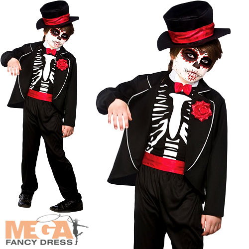 Boys Day of the Dead Zombie Halloween Costume