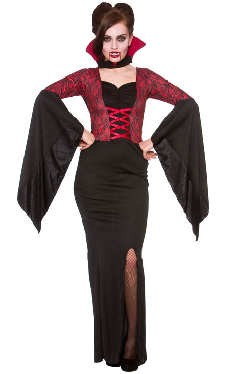 Ladies Halloween Alluring Vampire Costume