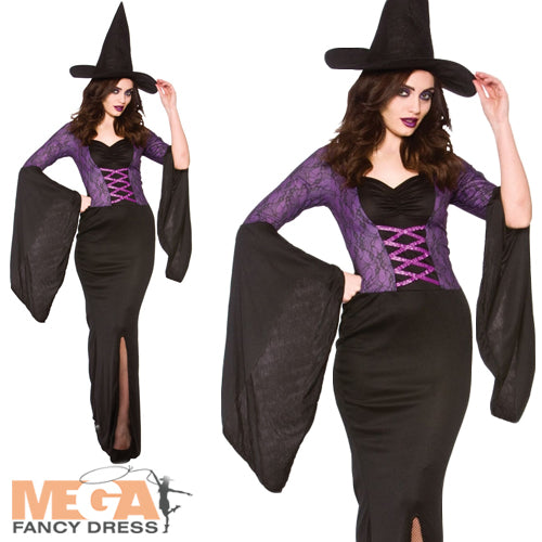Ladies Halloween Alluring Wicked Witch Costume