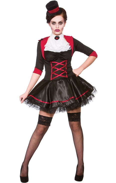 Ladies Halloween Scary Victorian Vampire Costume
