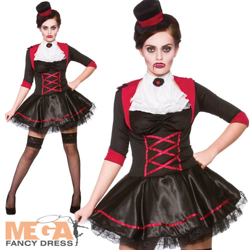 Ladies Halloween Scary Victorian Vampire Costume