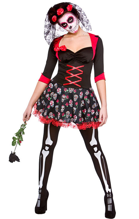 Ladies Day Of The Dead Darling Halloween Costume
