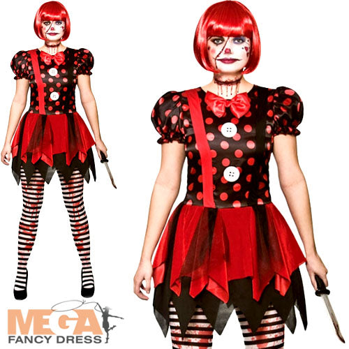 Horror Clown Ladies Costume