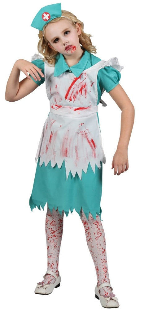 Girls Zombie Nurse Halloween Costume