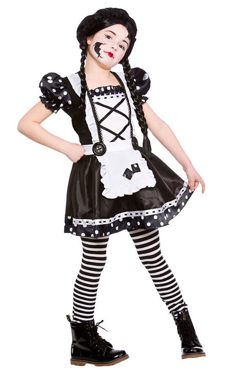 Girl's Broken Doll Halloween Zombie Ragdoll Costume