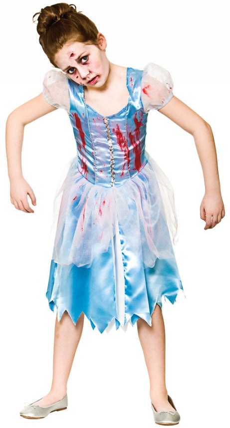Girls Zombie Cinderella Fairy Tale Halloween Costume