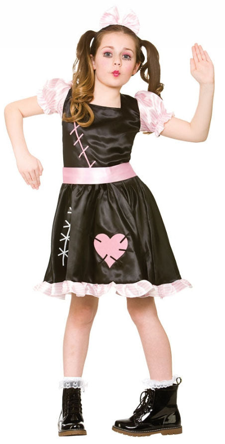 Girls Wind Up Doll Halloween Cursed Living Dolly Costume