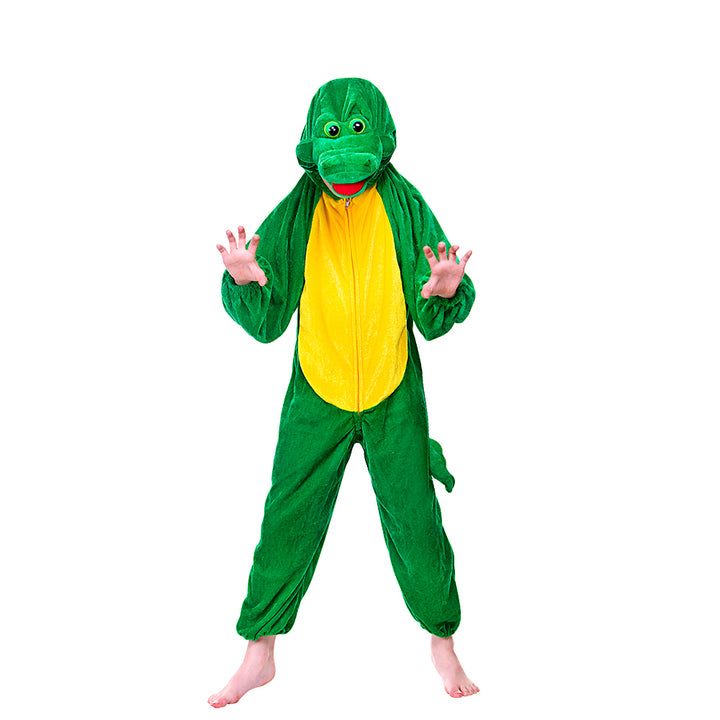 Kids Crocodile Jungle Animal Fancy Dress Boys Girls Costume