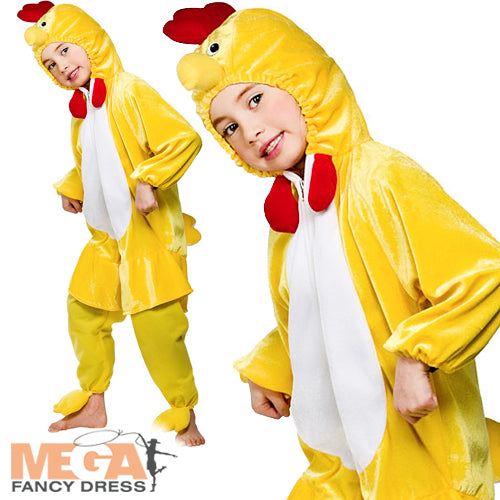 Kids Yellow Easter Chick Chicken Farm Animal Costume