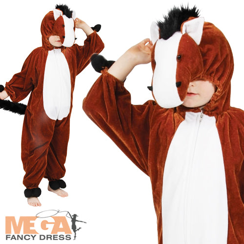Kids Horse Farm Animal Pony World Book Day Costume