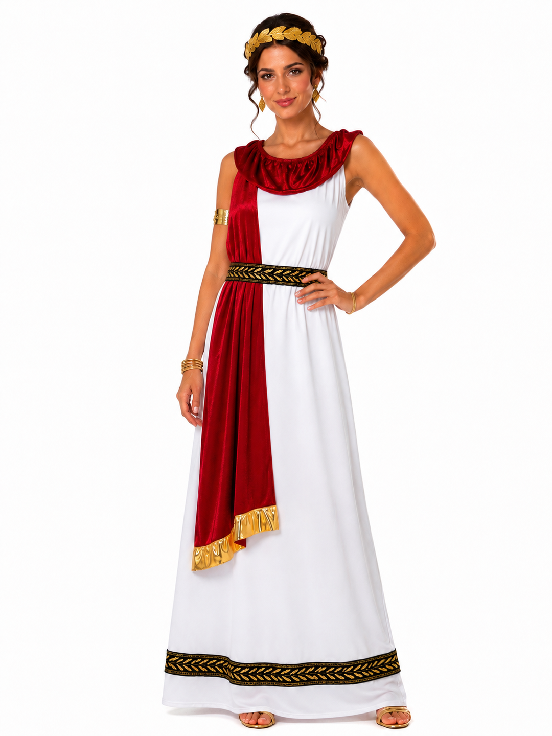 Ladies Roman Empress Fancy Dress Costume
