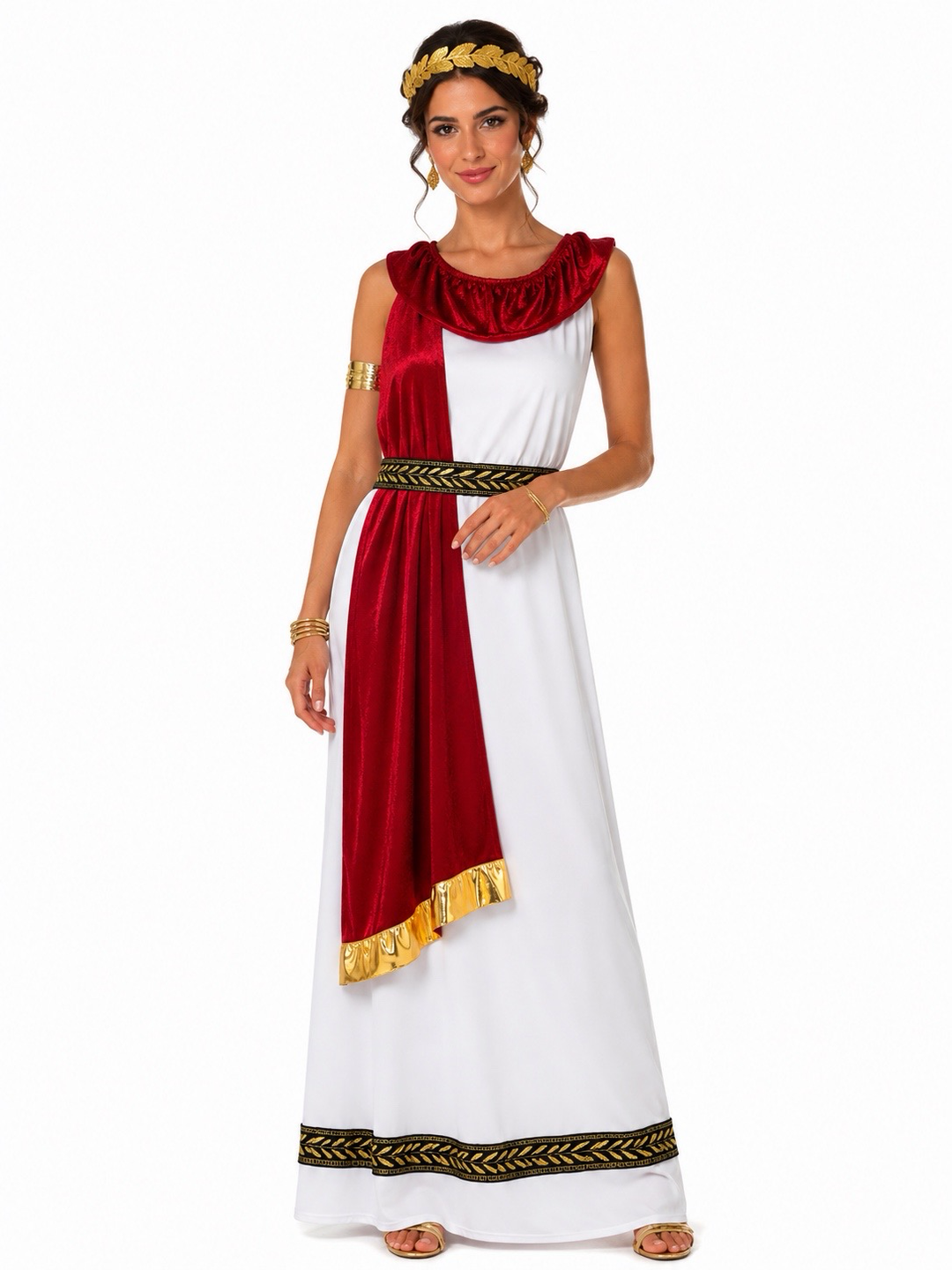 Ladies Roman Empress Fancy Dress Costume