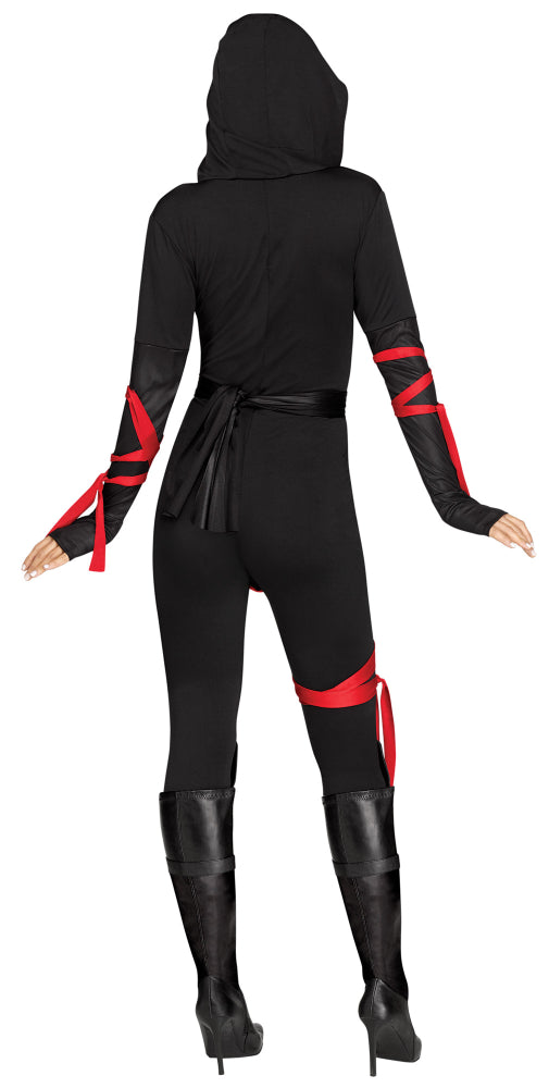 Ladies Sexy Ninja Warrior Adults Halloween Fancy Dress Costume