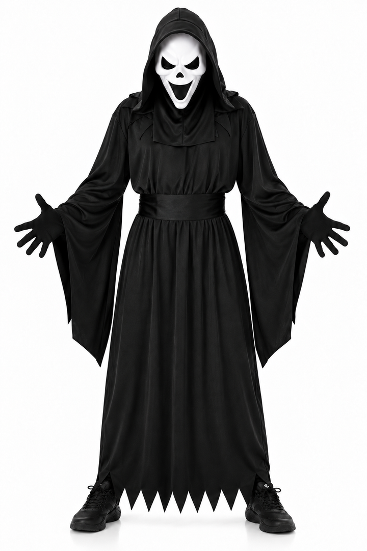 Mens Howling Reaper Halloween Fancy Dress Costume