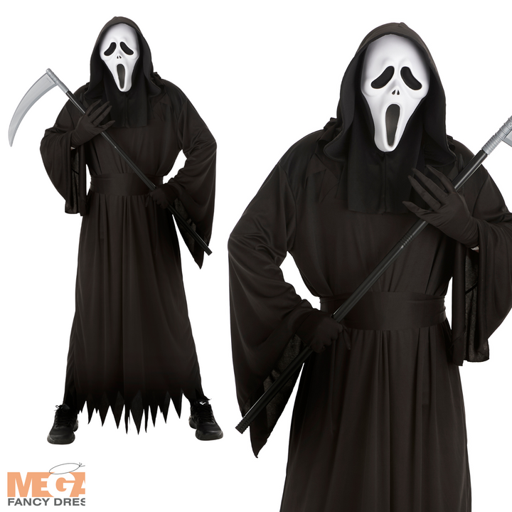 Mens Howling Reaper Halloween Fancy Dress Costume
