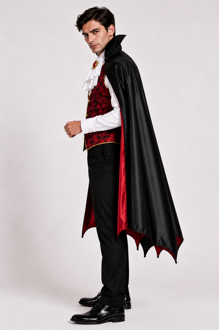 Mens Vampire Halloween Fancy Dress Costume
