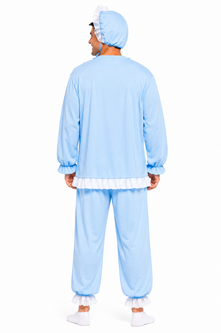 Blue Adult Baby Costume Novelty Fancy Dress Outfit