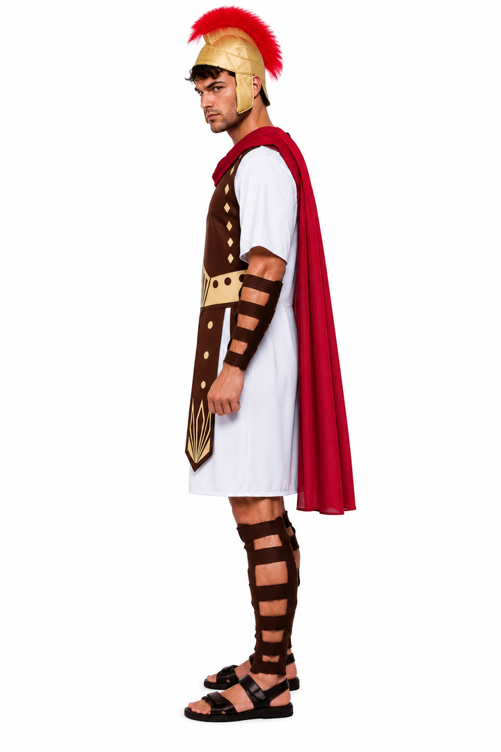 Mens Roman Centurion Gladiator Fancy Dress Costume