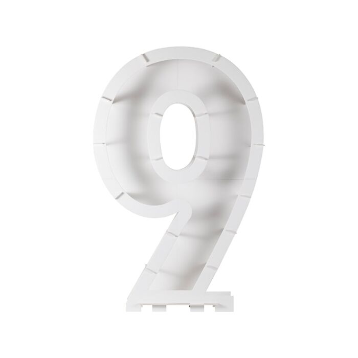 Balloon Mosaic Number Stand - 9