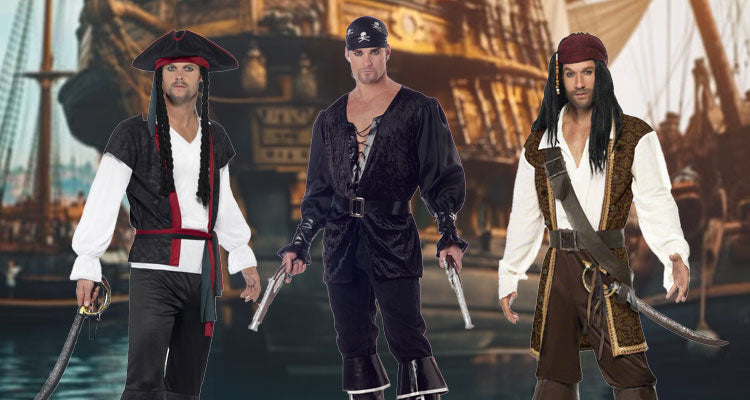 Mens pirate fancy dress sale