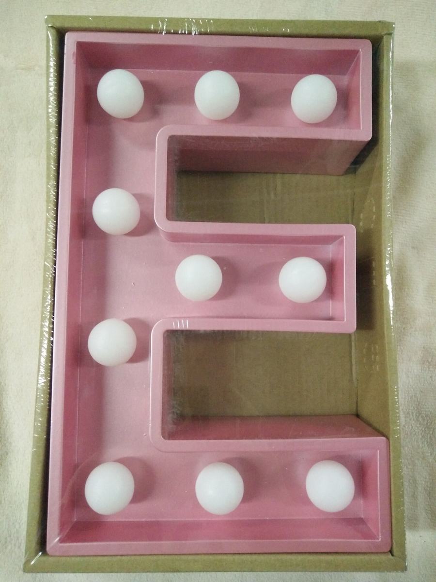 LED Light Up Letters - Pink Decorative Accessory