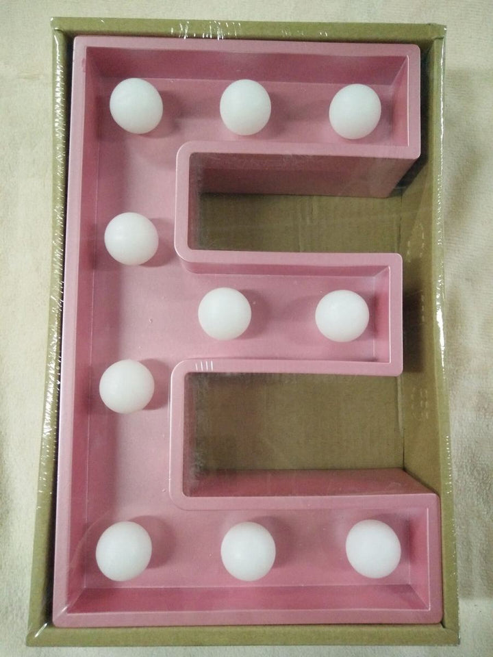 LED Light Up Letters - Pink Decorative Accessory
