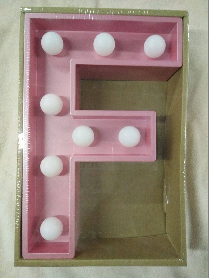 LED Light Up Letters - Pink Decorative Accessory