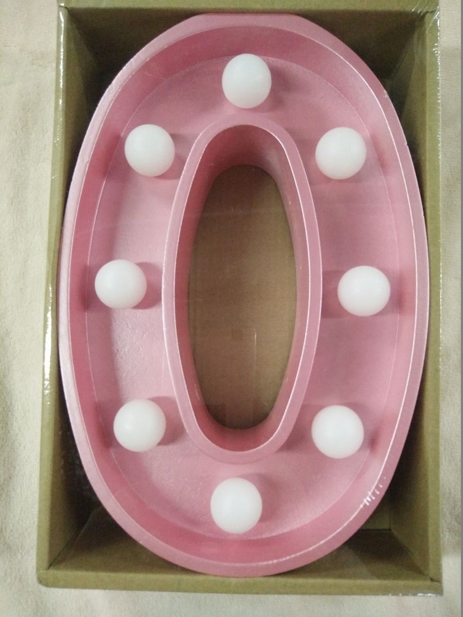 LED Light Up Letters - Pink Decorative Accessory