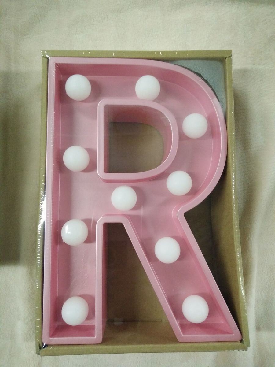 LED Light Up Letters - Pink Decorative Accessory