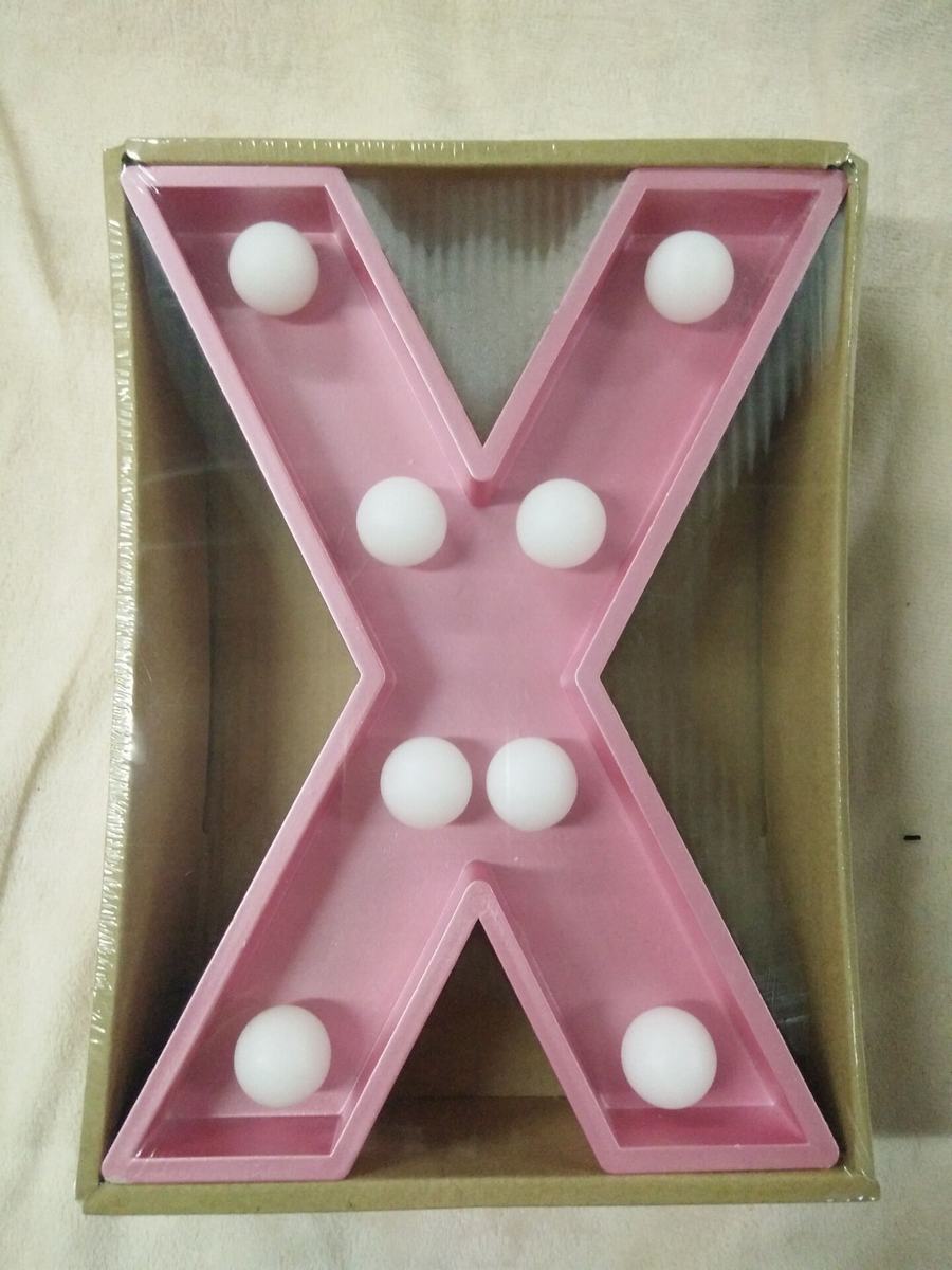 LED Light Up Letters - Pink Decorative Accessory