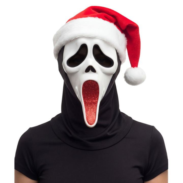 GhostFace Scream Glitter Santa Mask