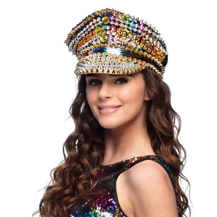 Rainbow Sparkle Captain Hat