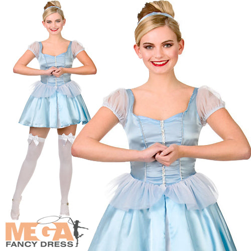 Ladies Cute Cinderella Fairy Tale Princess Costume