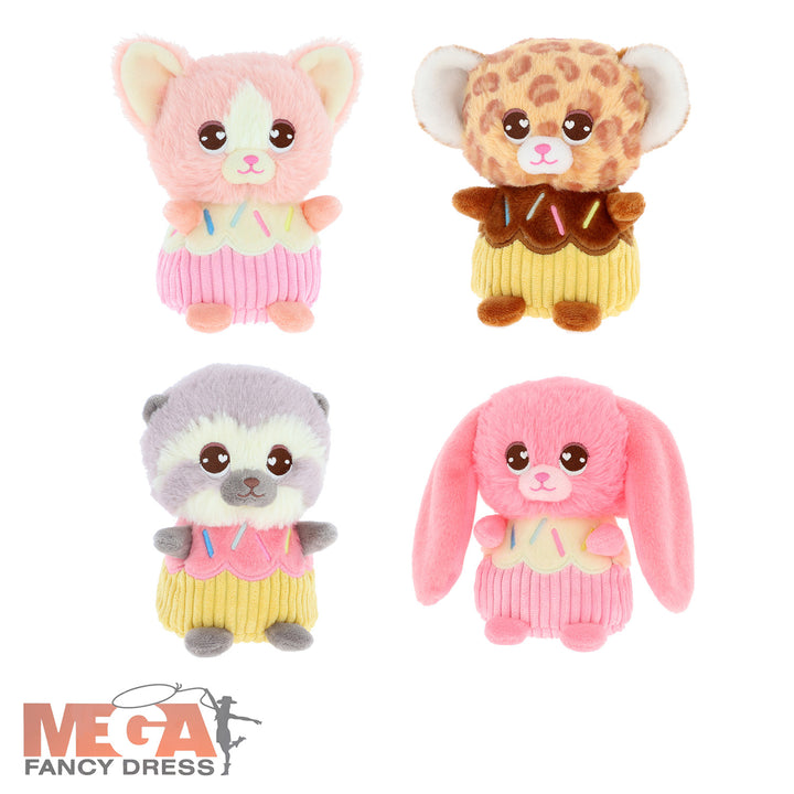 12cm Bakery Scented Cupcake Animal Plushies