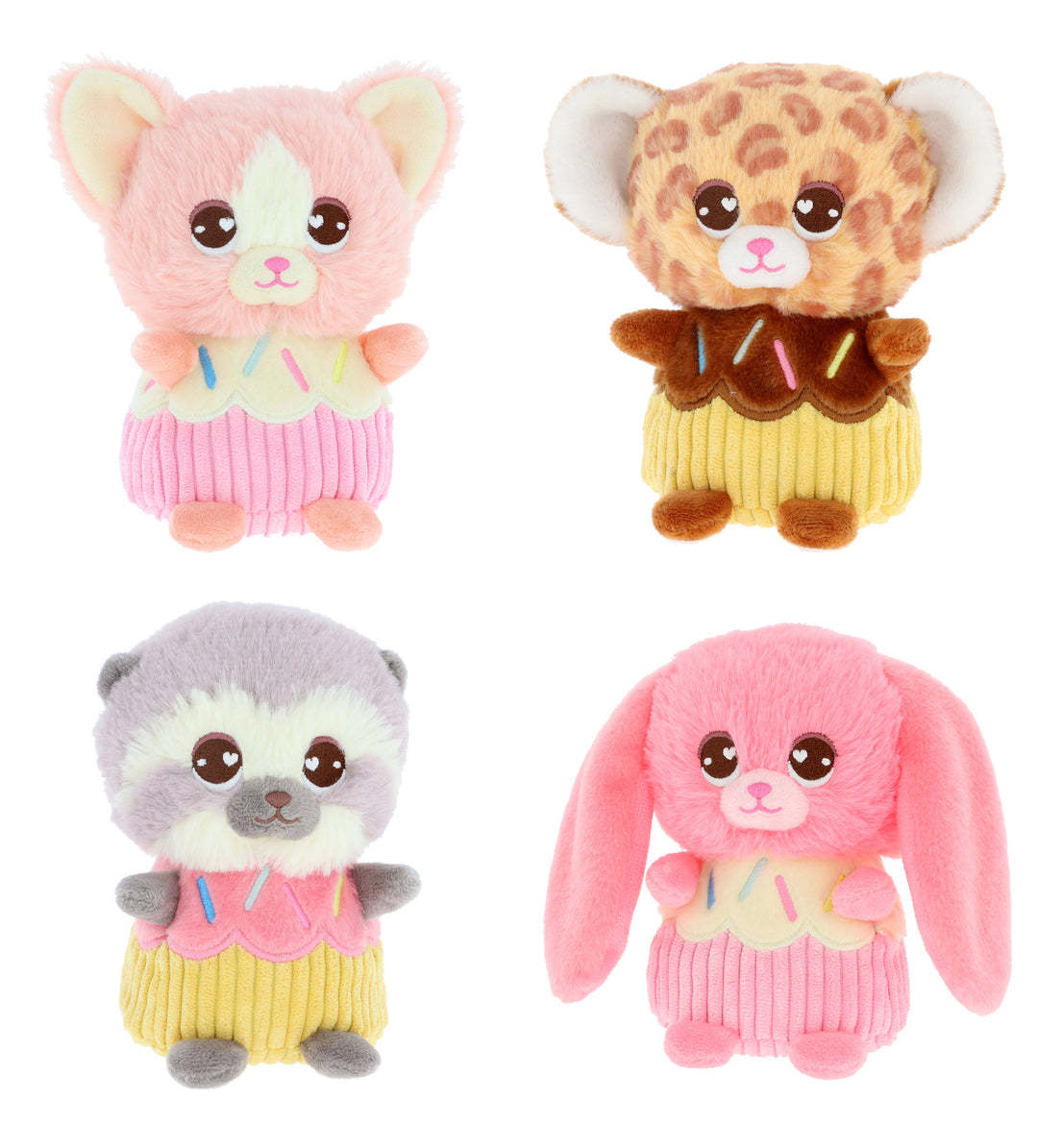 12cm Bakery Scented Cupcake Animal Plushies