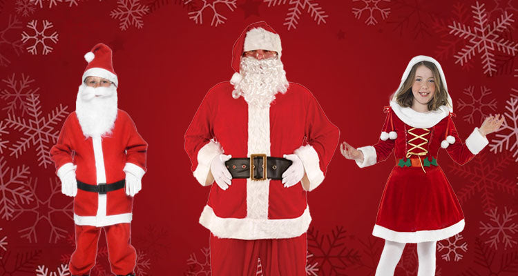 Shop Santa Suits Miss Santa Costumes Mega Fancy Dress Mega Fancy Dress UK