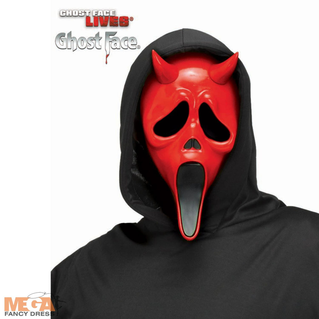 Licensed Scream Devil Mask Adults Halloween Accessory