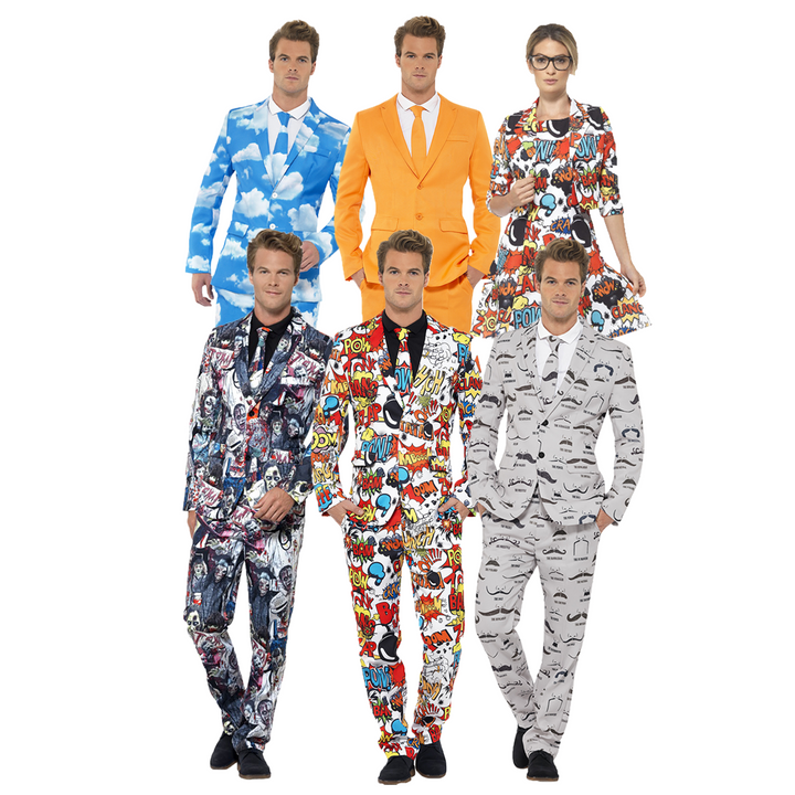Mens Stand Out Suits Group Fancy Dress Costumes