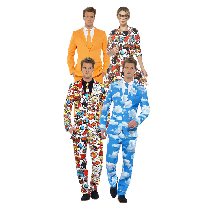 Mens Stand Out Suits Group Fancy Dress Costumes