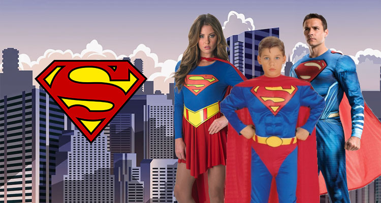 Rent & Buy Super Man Kids Fancy Dress Premium Costume Online in India